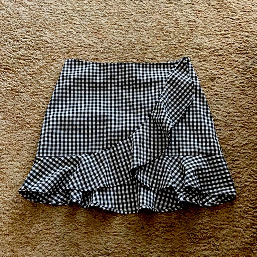 Fun flirty faux wrap skirt